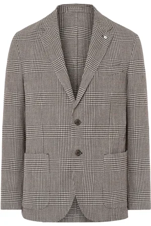 LUIGI BIANCHI MANTOVA Geruite blazer