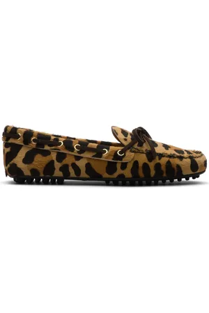 CAR SHOE Loafers met Animalier print