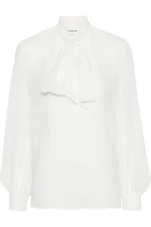 P.A.R.O.S.H. Blouse met gestrikte hals