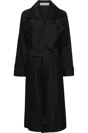 Issey Miyake Shaped Membrane mantel met ceintuur