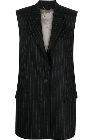 Golden Goose Gestreept gilet met puntige revers