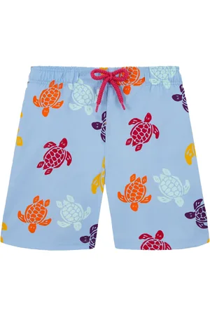 Vilebrequin Zwembroek met schildpadprint en logo