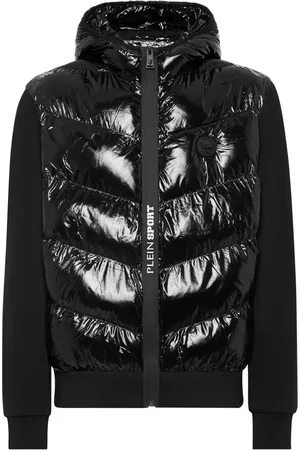 Philipp Plein Gewatteerd jack met logo applicatie