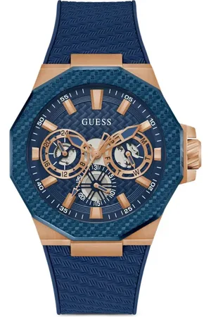 Guess Horloge van gerecycled staal 45 mm