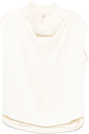 Totême Blouse met trechterhals