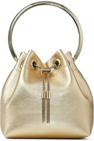 Jimmy Choo Bon Bon metallic bucket