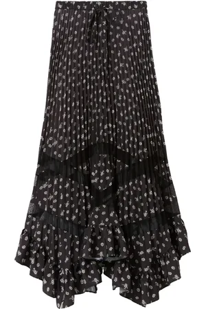 Claudie Pierlot Plooirok met bloemenprint