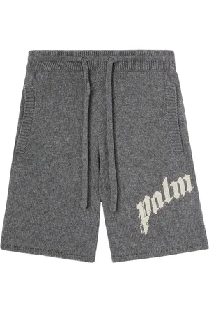 Palm Angels Gebreide shorts met logo