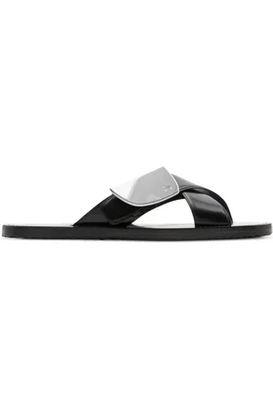 Burberry Shield leren slippers