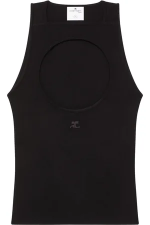 Courrèges Tanktop met logoprint