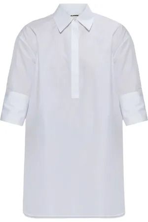 Jil Sander Blouse met cropped mouwen
