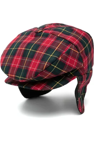 COLORICHIARI Bakerboy pet met tartan ruit
