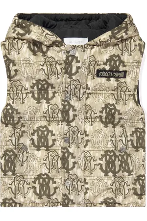 Roberto Cavalli Gewatteerd bodywarmer met monogram