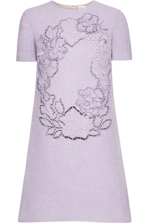 Oscar de la Renta English Rose jurk met uitgesneden details