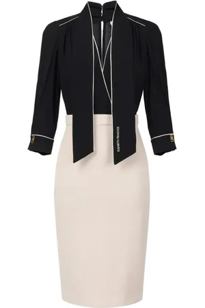 Elisabetta Franchi Georgette crêpe jurk