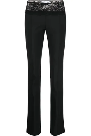 BLUMARINE Pantalon met toelopende pijpen en kant