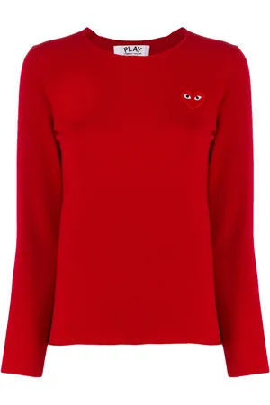 Comme des Garçons Trui met hartapplicatie
