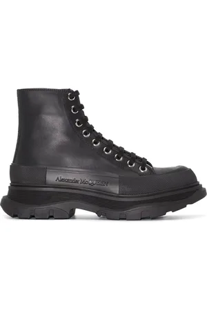 Alexander McQueen Enkellaarzen met chunky zool
