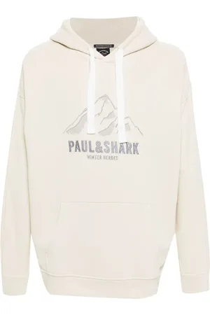Paul & Shark Hoodie met geborduurd logo