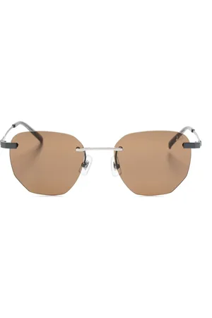 Dunhill Zonnebril met geometrisch montuur