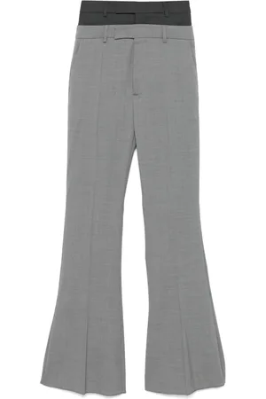 Sportmax Flared broek met gelaagd effect