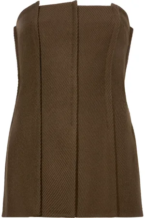 Proenza Schouler Corinne strapless twill top