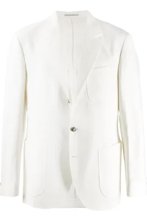 Brunello Cucinelli Blazer met enkele rij knopen