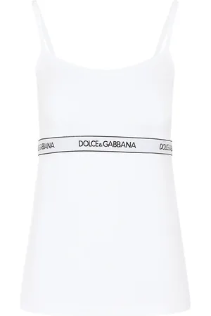 Dolce & Gabbana Tanktop met logo tailleband