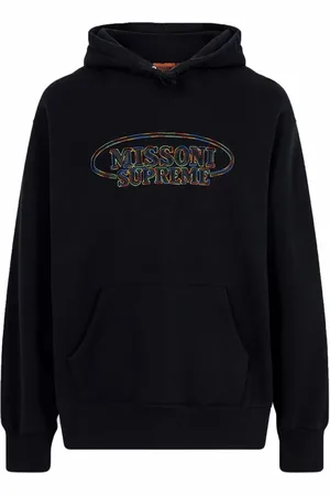 Supreme X Missoni hoodie met geborduurd logo
