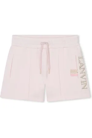 Lanvin Katoenen shorts met geborduurd logo