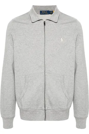 Ralph Lauren Sweater met jersey textuur en rits