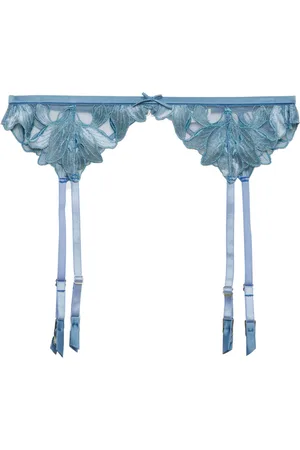FLEUR DU MAL Jarretelgordel met geborduurde lelie