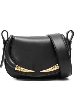 Roberto Cavalli Fang leren schoudertas