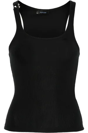 MUGLER Geperforeerde tanktop