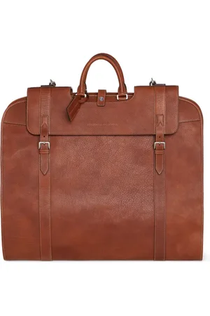 Brunello Cucinelli Leren tas met gespsluiting