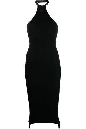 Courrèges Ribgebreide halterjurk