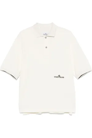 Stone Island Poloshirt met geborduurd logo