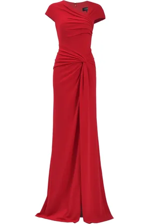 Tadashi Shoji Russo asymmetrische geknoopte avondjurk