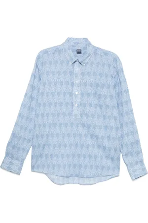 FEDELI Overhemd met paisley