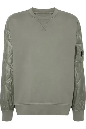 C.P. Company Sweater met ronde hals en gewatteerd vlak