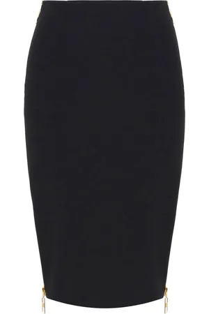 Elisabetta Franchi Crêpe rok met ritsdetail