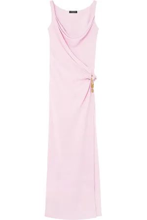 VERSACE Safety Pin gesmockte avondjurk