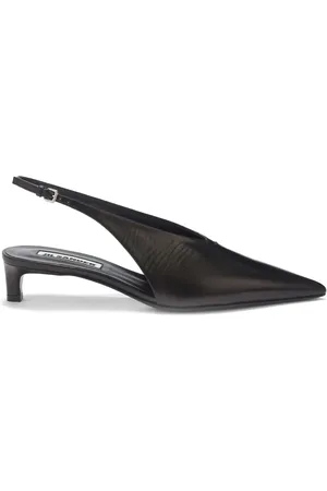 Jil Sander Leren slingback pumps