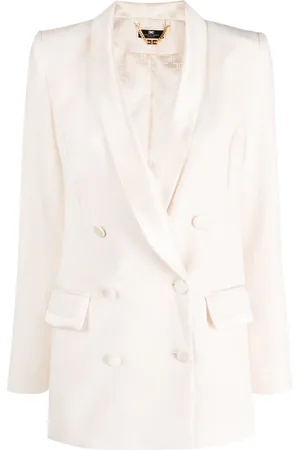 Elisabetta Franchi Blazer met dubbele rij knopen