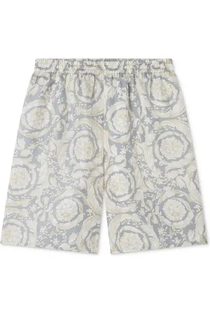 VERSACE Zijden bermuda shorts met Barocco