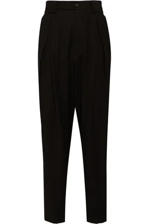 Giorgio Armani Flanellen plooibroek