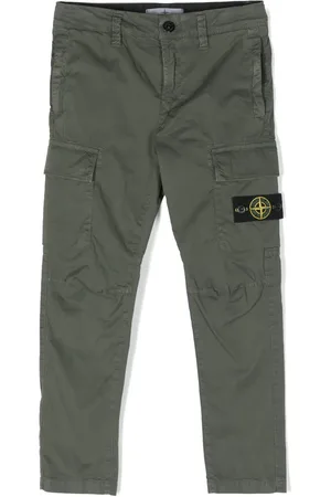 Stone Island Cargo broek met toelopende pijpen en logo