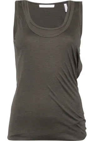 Helmut Lang Tanktop met diepe ronde hals