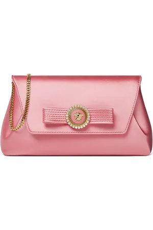 VERSACE Gianni Ribbon clutch met kristallen