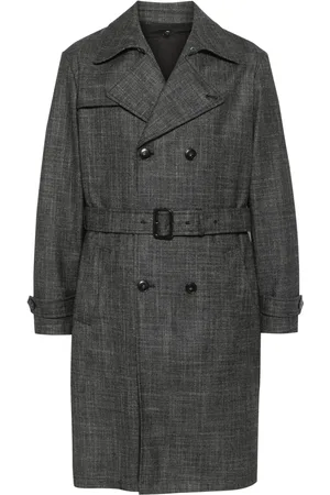 CANALI Gemêleerden trenchcoat